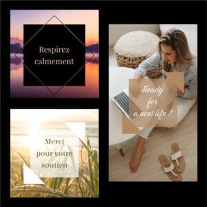 Exemples d'utilisation des modèles de stories et de posts